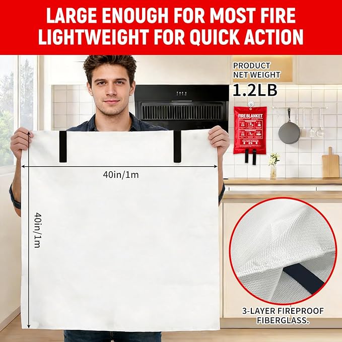 TANAN 2026 Latest Emergency Fi - Fire Blanket Kitchen 评论和价格