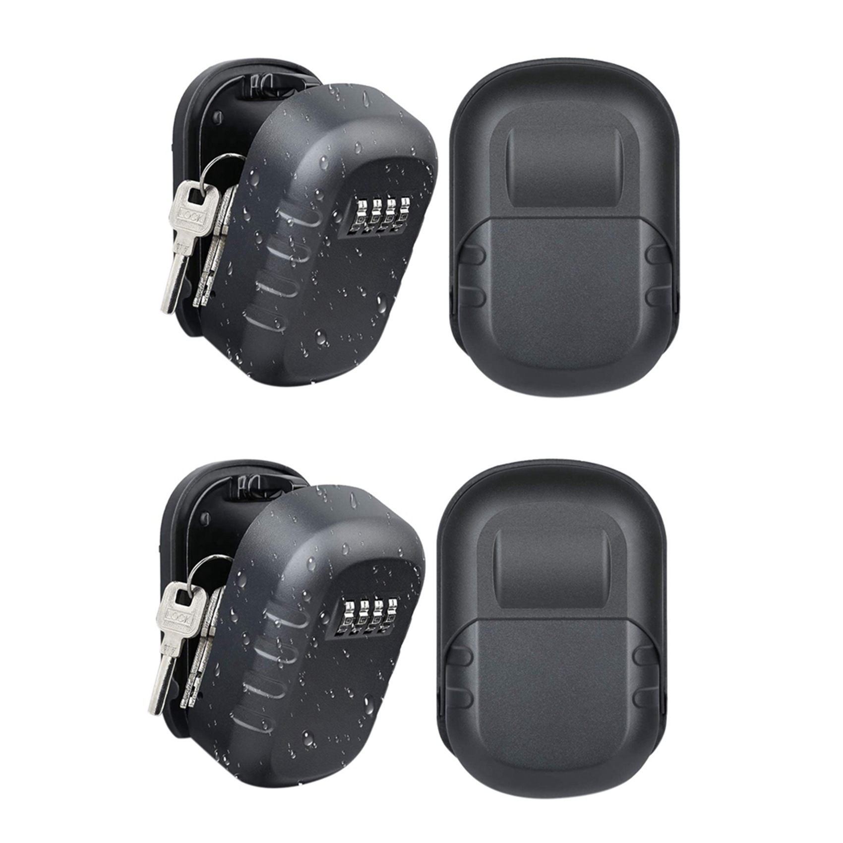 ABKN-2X Key Lock Box Wall Moun - Lockbox Key Secure 评论和价格