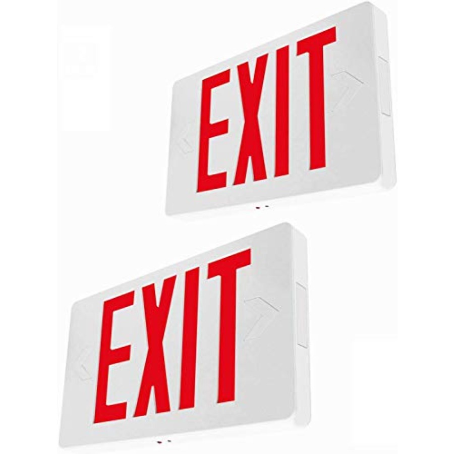Ultra Slim LED Exit Sign, Red  - Emergency Exit Sign 评论和价格