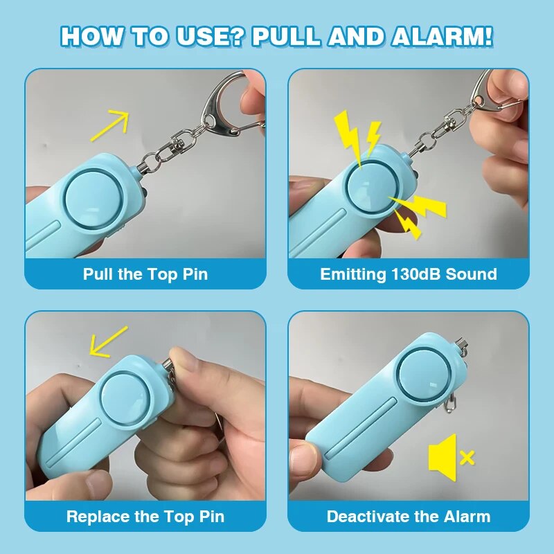 Personal Security Alarm Self D - Personal Alarm Keychain 评论和价格