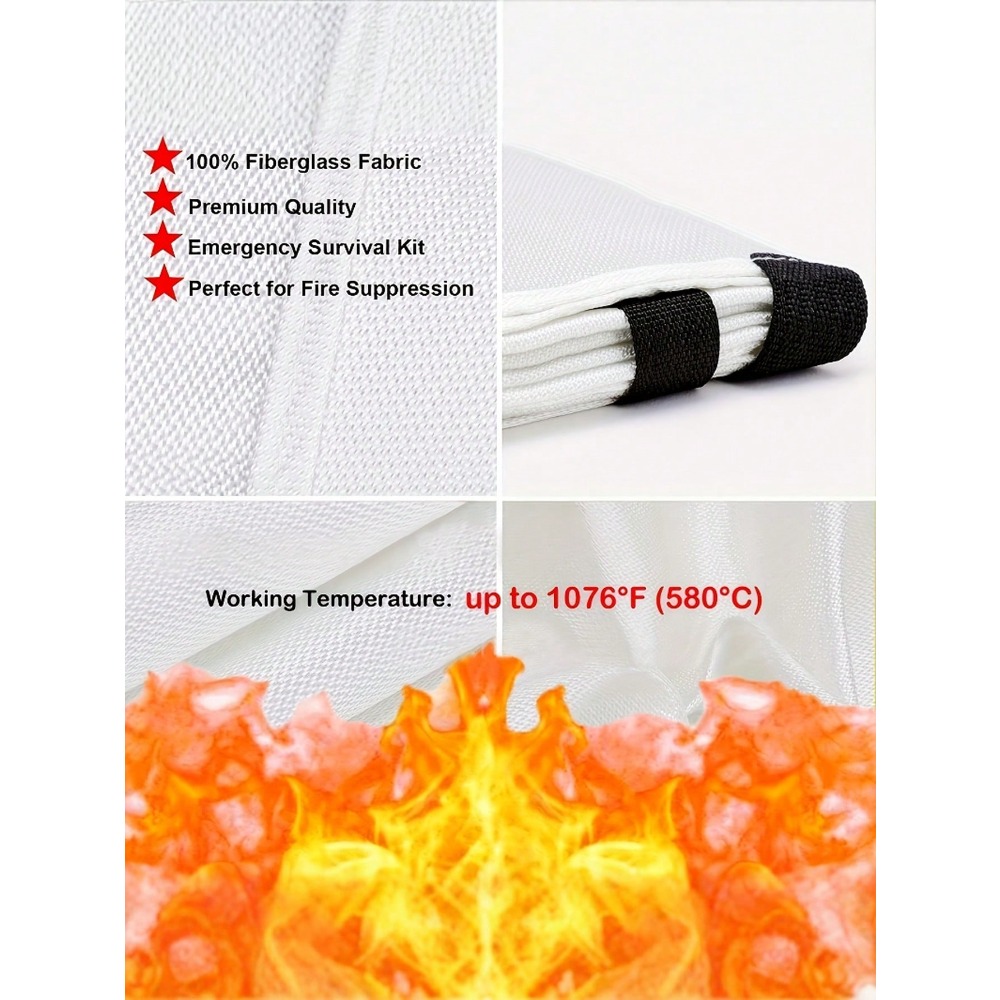 Fire Blanket 39.37 X 39.37 Inc - Fire Blanket Kitchen 评论和价格