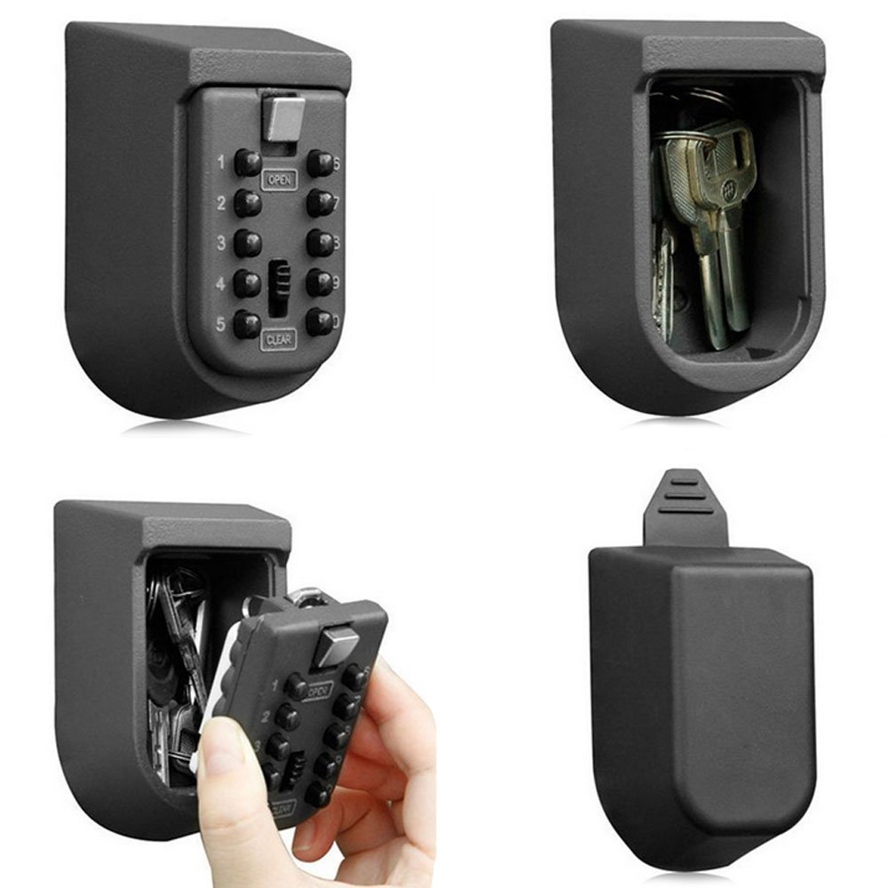 Key Lock Box Wall Mounted Push - Lockbox Key Secure 评论和价格