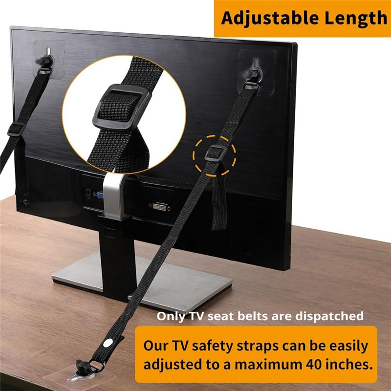 T23C No Drill Adhesive TV Safe - Earthquake Anchor Strap 评论和价格