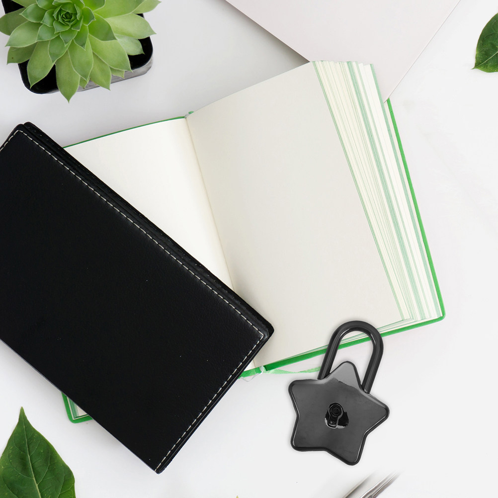 2Pcs Star Alloy Padlocks Noteb - Lockbox Key Secure 评论和价格