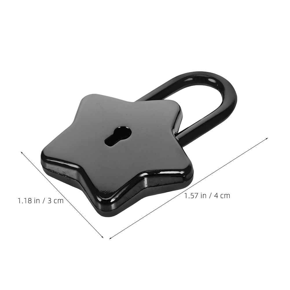 2Pcs Star Alloy Padlocks Noteb - Lockbox Key Secure 评论和价格