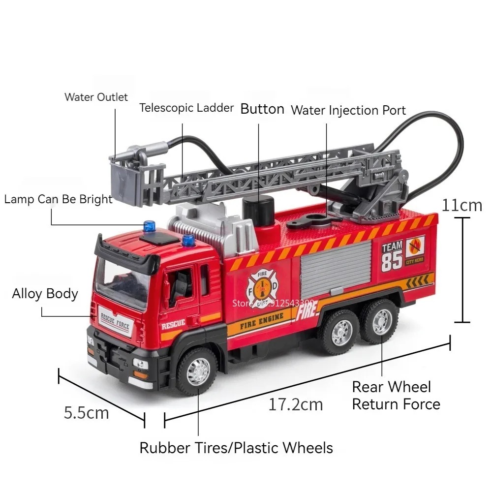 1:32 Scale Water Spray Fire Tr - Fire Escape Ladder 评论和价格