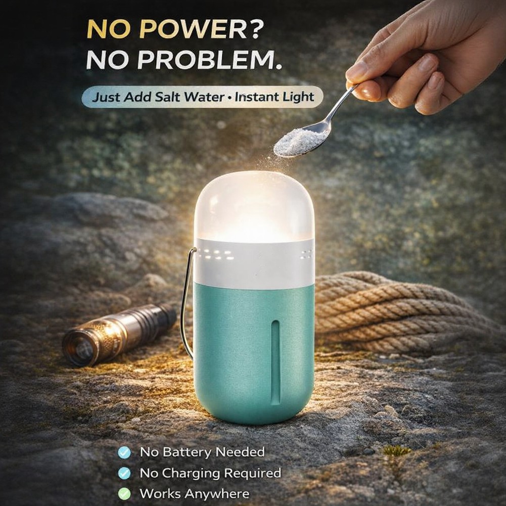 Portable Saline Lamp Compact 6 - Power Outage Light 评论和价格