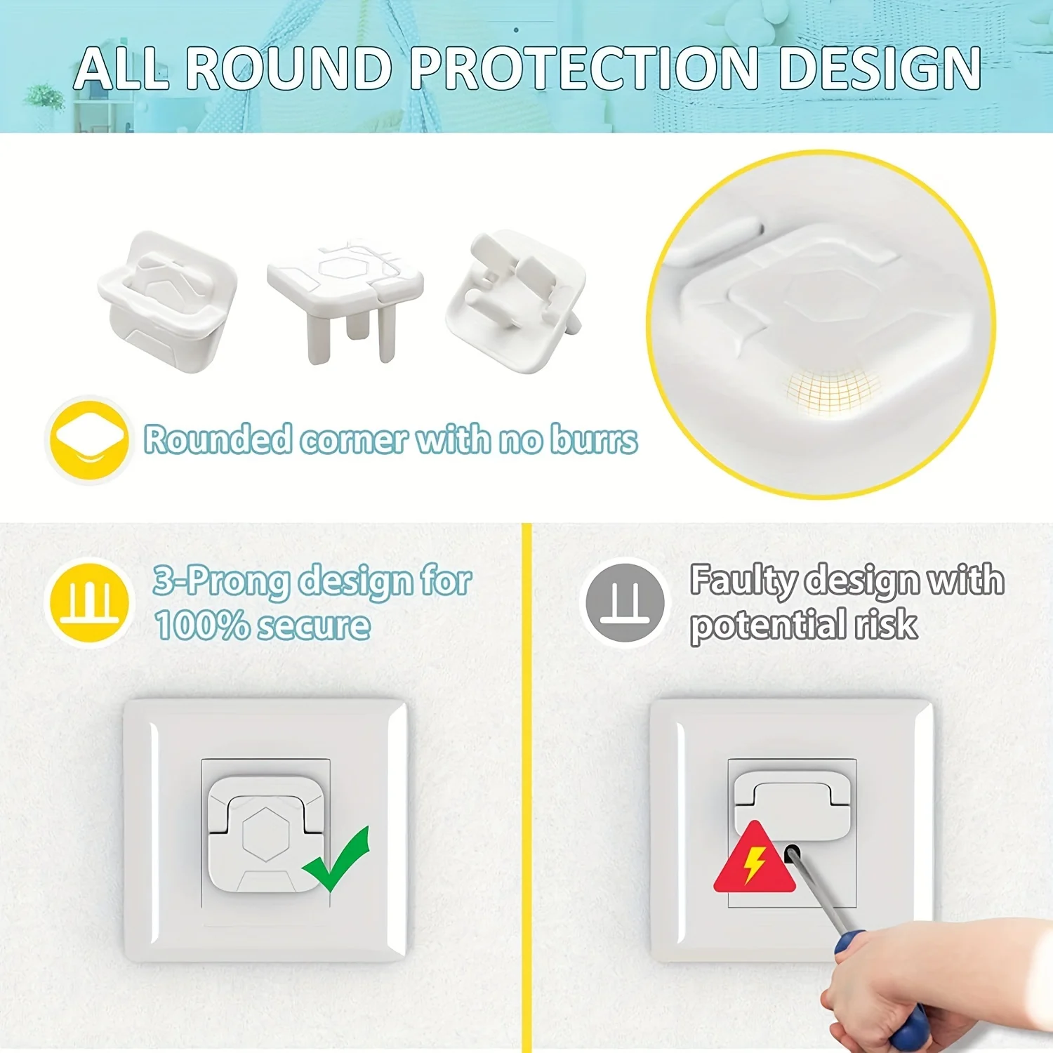 1-20Pc Baby Proof Outlet Cover - Outlet Cover Baby 评论和价格