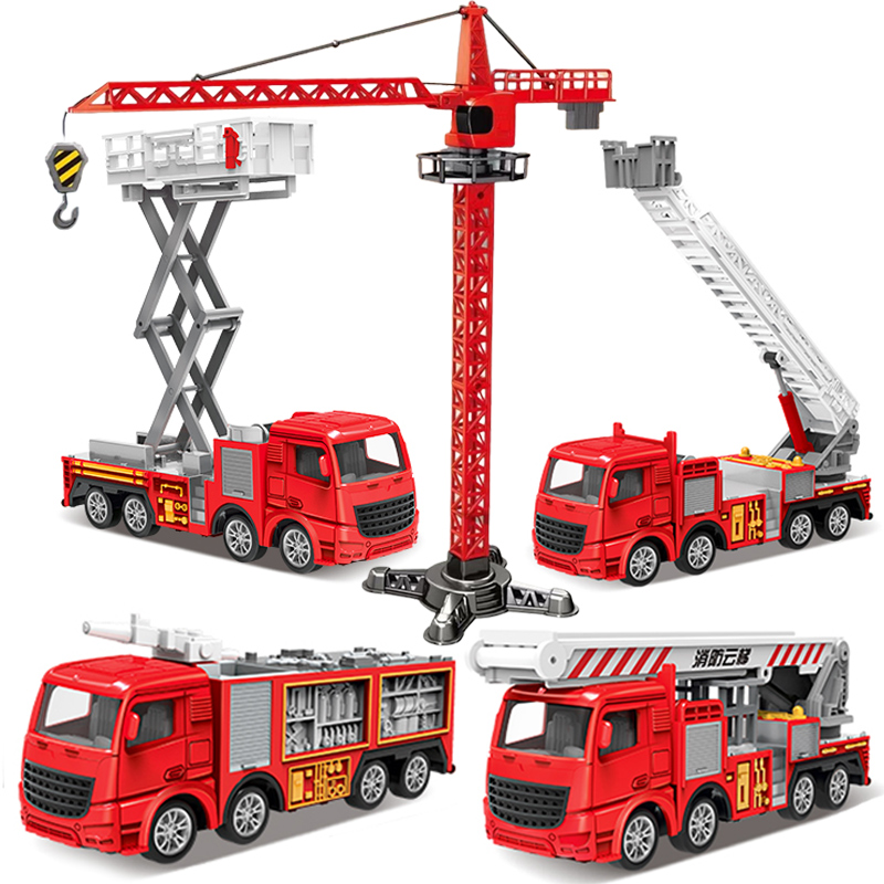 1:55 Diecast Fire Truck Model  - Fire Escape Ladder 评论和价格