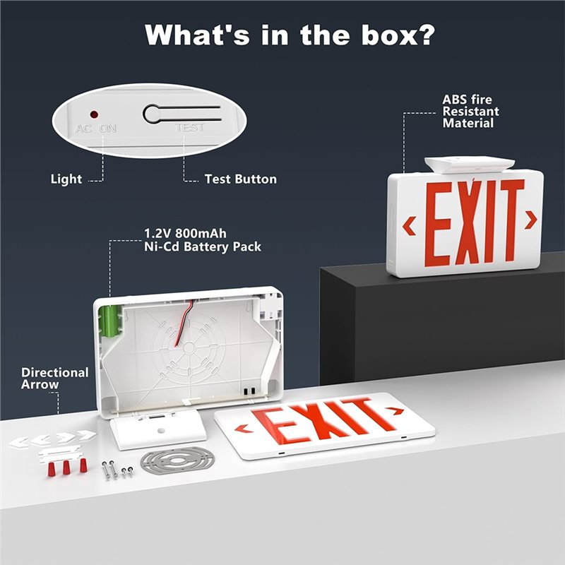 B67C UL Listed,Commercial Emer - Emergency Exit Sign 评论和价格