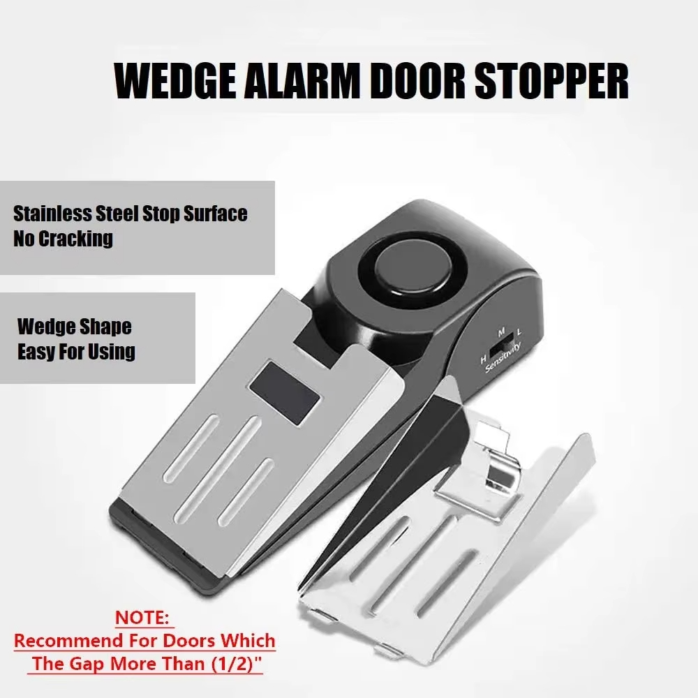 120db Wireless Stainless Steel - Door Stop Alarm 评论和价格