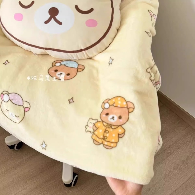 Cartoon Rilakkuma Flannel Thro - Fire Blanket Kitchen 评论和价格