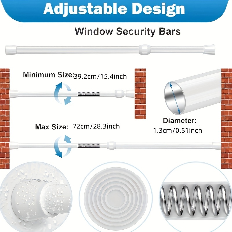 Adjustable Safety Ba Polished  - Window Lock Bar 评论和价格