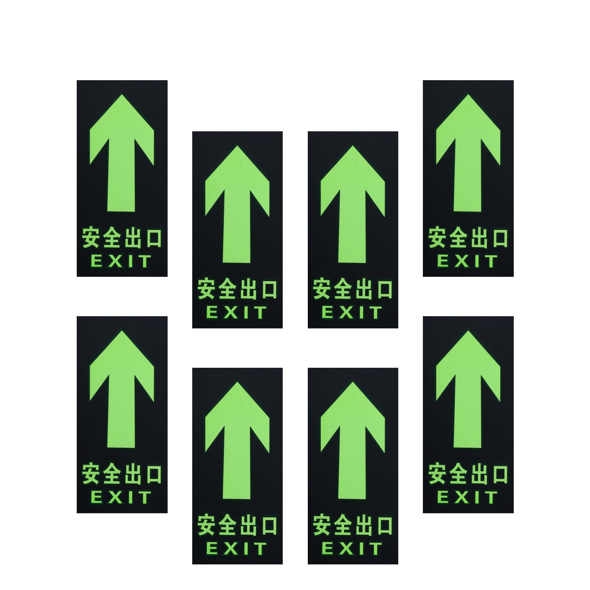 8Pcs Safety Exit Sign Luminous - Emergency Exit Sign 评论和价格