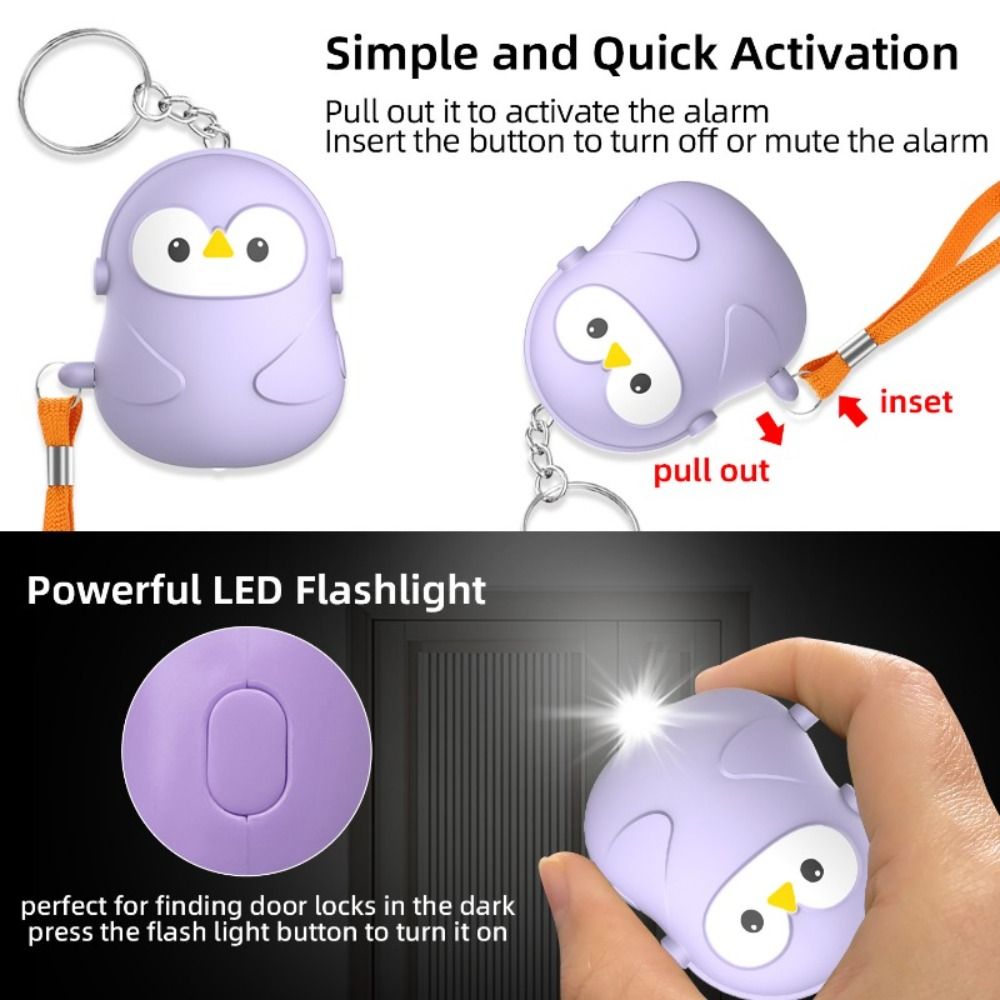 New 130dB Personal Self Defens - Personal Alarm Keychain 评论和价格
