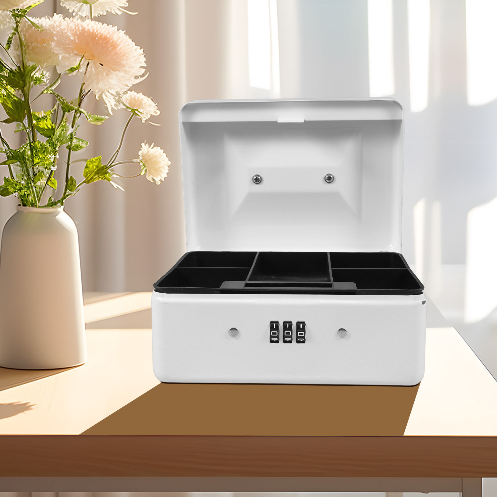Steel Cash Box Combination Loc - Lockbox Key Secure 评论和价格