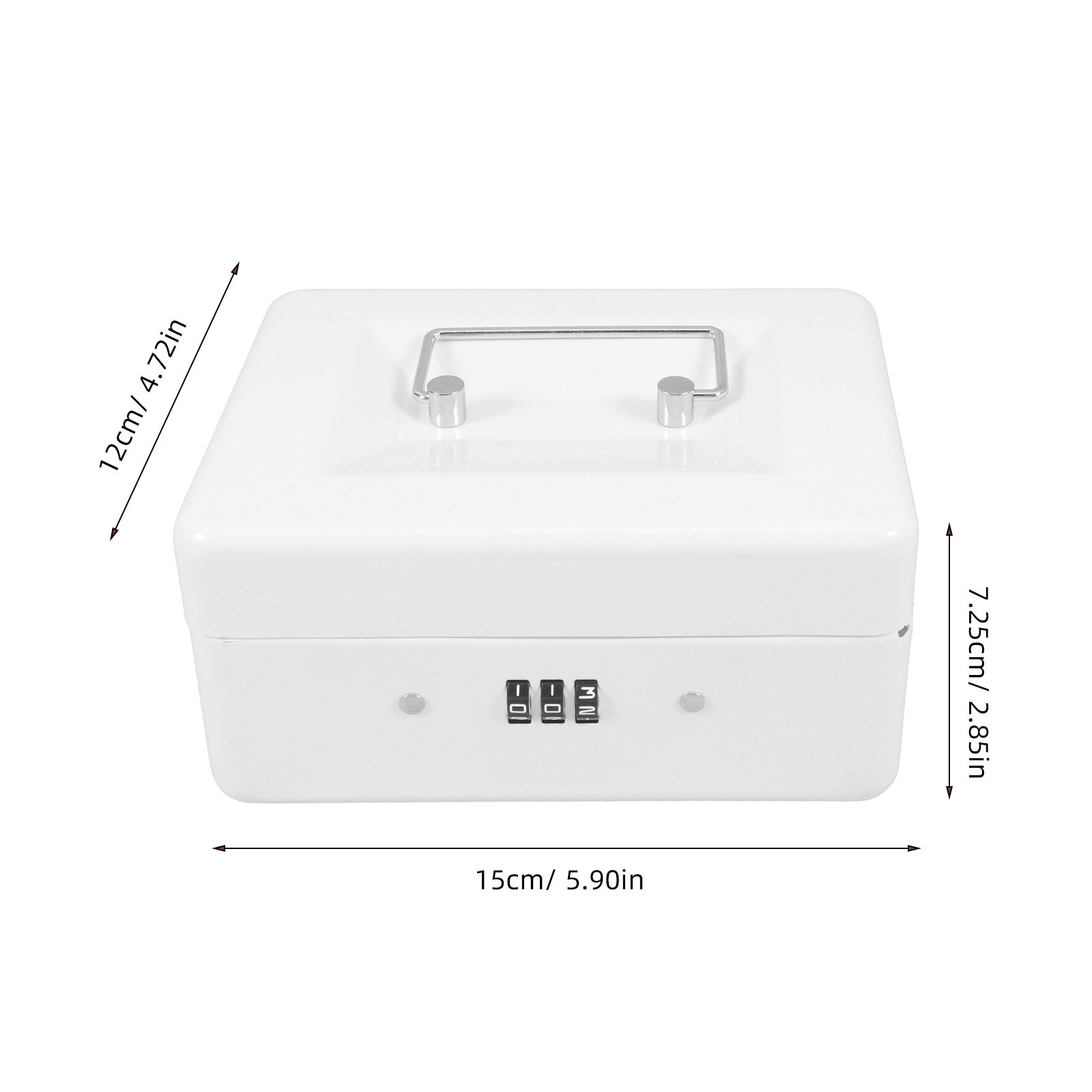Steel Cash Box Combination Loc - Lockbox Key Secure 评论和价格