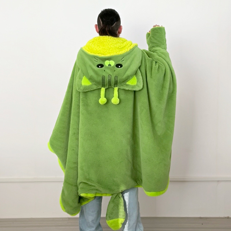 Cartoon Cute Alien Cat Hooded  - Fire Blanket Kitchen 评论和价格