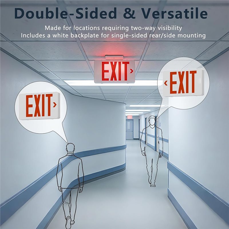 A46U UL Listed LED Exit Light  - Emergency Exit Sign 评论和价格