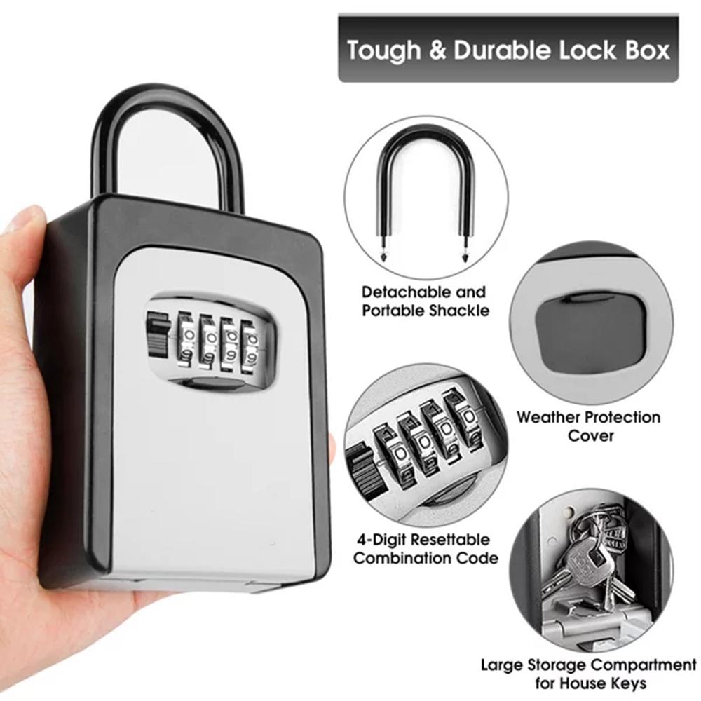 Wall-Mounted Key Storage Box P - Lockbox Key Secure 评论和价格