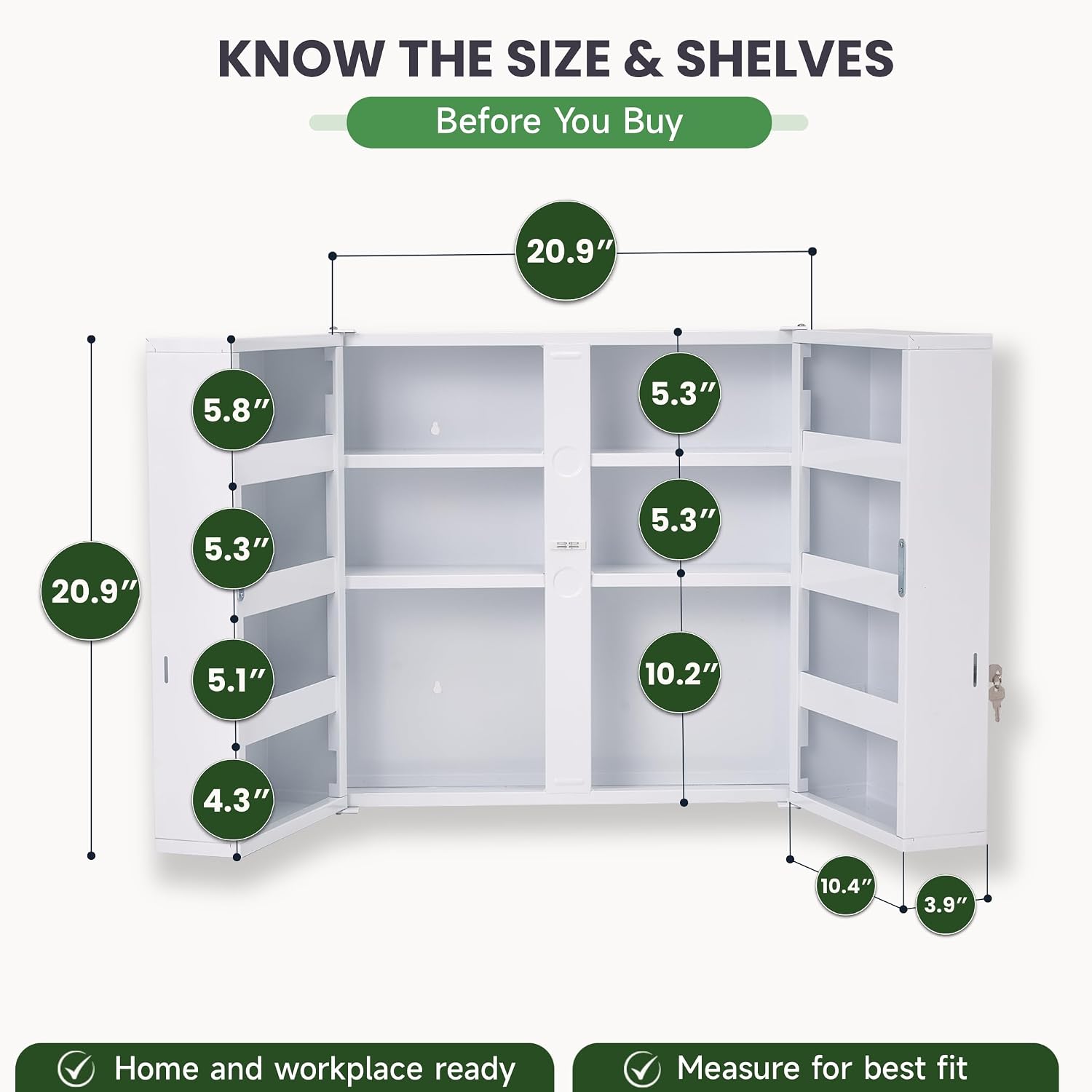 Large Locking Medicine Cabinet - Medicine Cabinet Lock 评论和价格