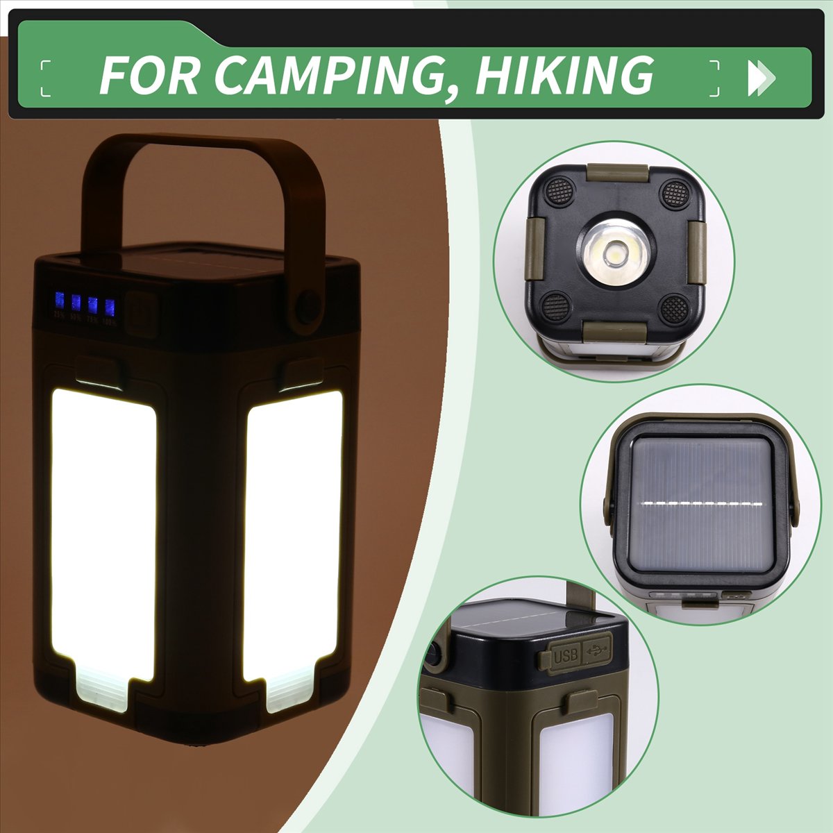X08A Foldable LED Camping Lant - Power Outage Light 评论和价格