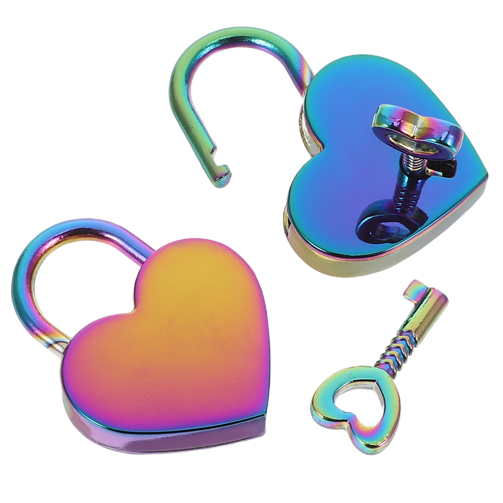 2Set Mini Heart Shaped Padlock - Lockbox Key Secure 评论和价格