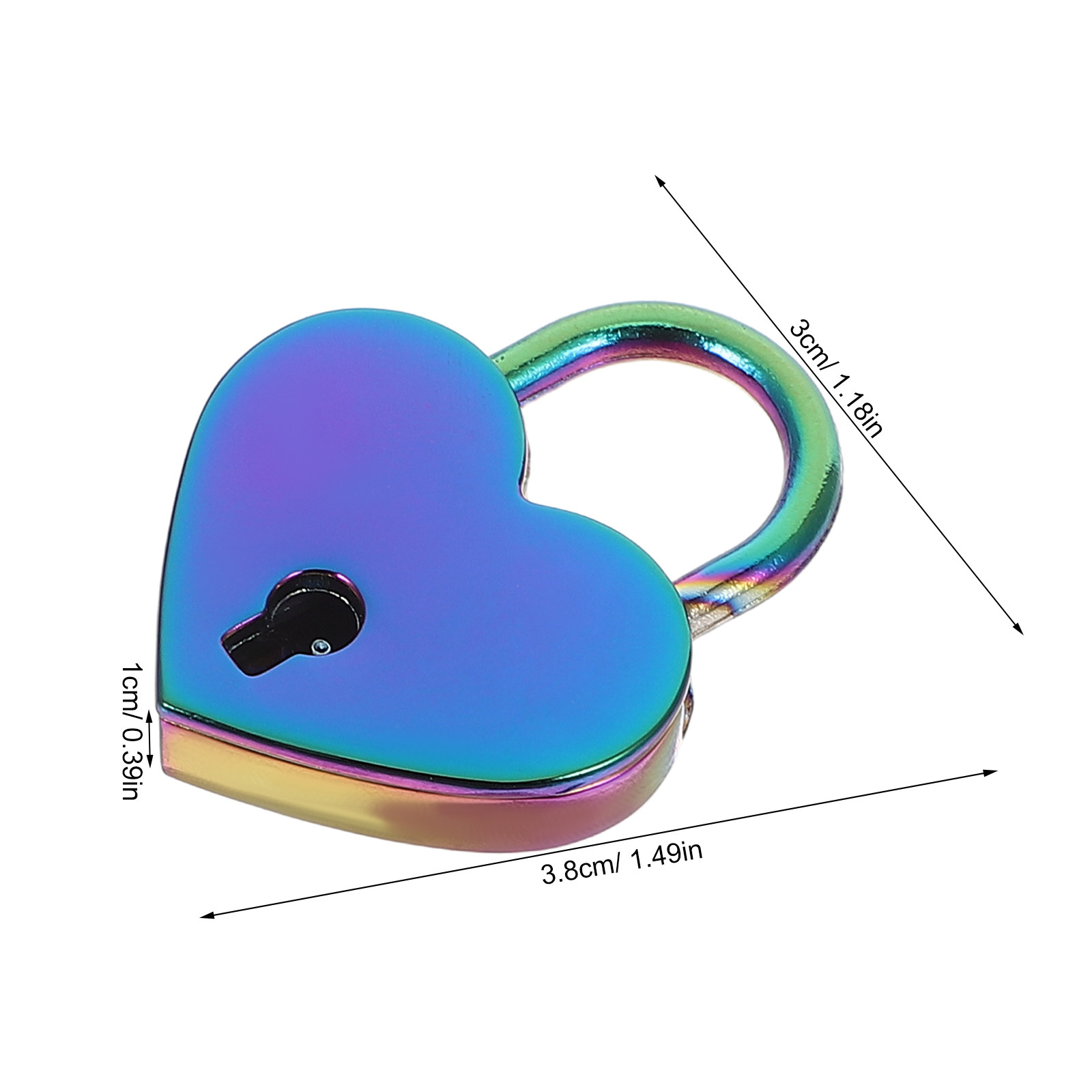 2Set Mini Heart Shaped Padlock - Lockbox Key Secure 评论和价格